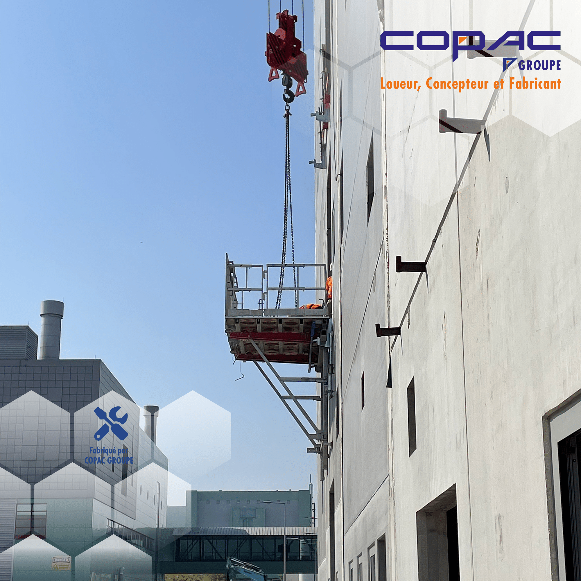 Installation de la Copass200 sur le chantier de SPIE à Dunkerque