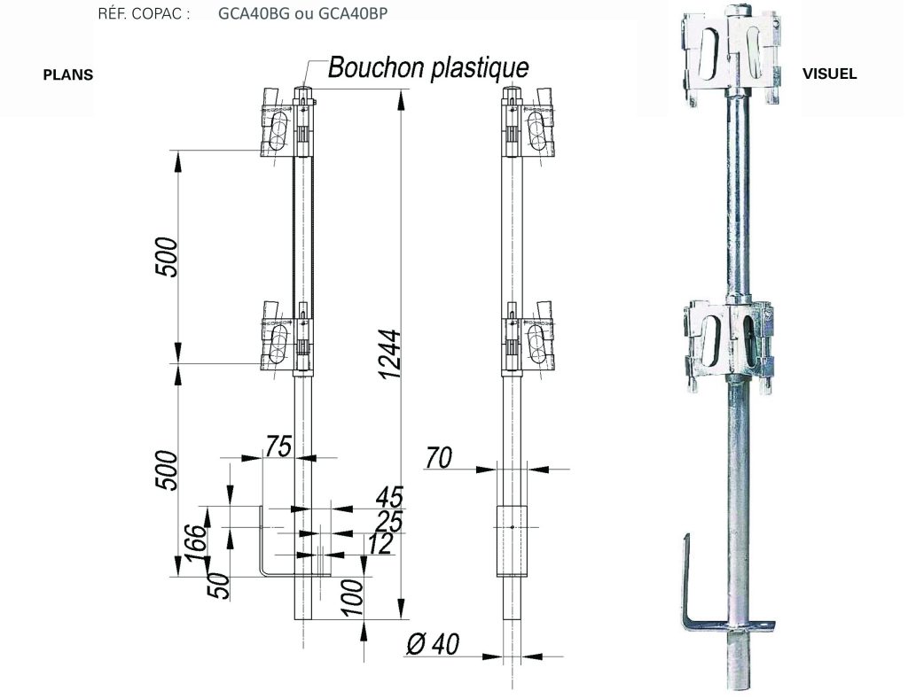 tube totelets : GCA25BG / GCA25BP
