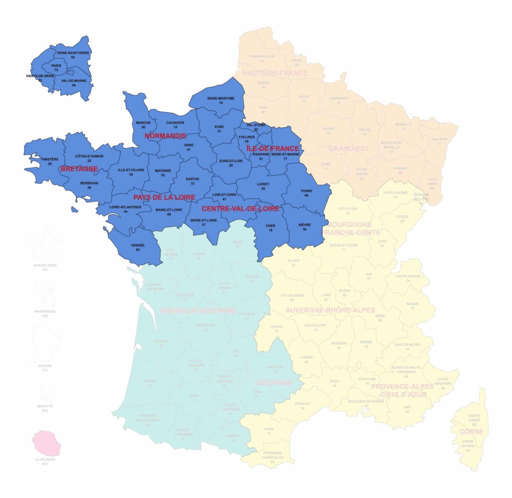 Carte Copac île de France
